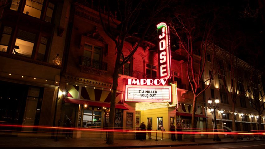 The San Jose Improv at the old Jose Theatre in downtown San Jose. (June 4, 2021)